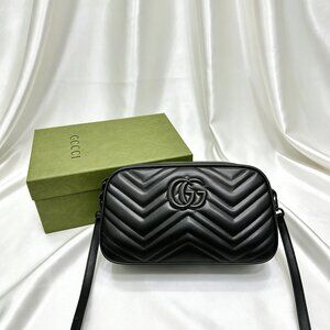 Gucci GG Marmont Small Camera Bag Black